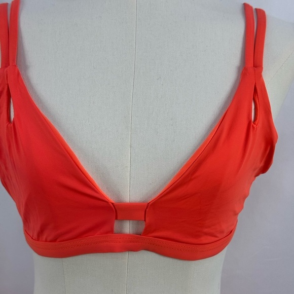Bright Orange 2 piece Bikini set, Adjustable Straps Size Small - Picture 3 of 9